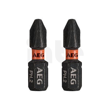 RYOBI AAK25 AEG Rázový šroubovací bit Ballistic 25mm PH2 – 2ks 4932479164