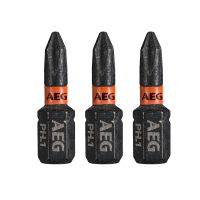 RYOBI AAK25 AEG Rázový šroubovací bit Ballistic 25mm PH1 – 3ks 4932479167