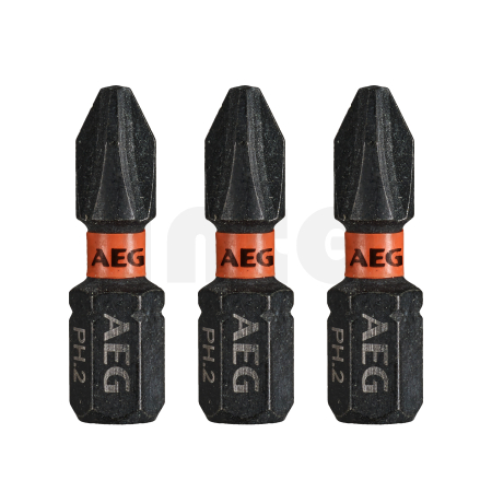 RYOBI AAK25 AEG Rázový šroubovací bit Ballistic 25mm PH2 – 3ks 4932479168