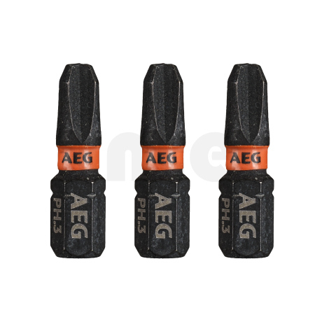RYOBI AAK25 AEG Rázový šroubovací bit Ballistic 25mm PZ3 – 3ks 4932479172