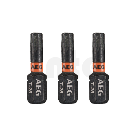 RYOBI AAK25 AEG Rázový šroubovací bit Ballistic 25mm TX25 – 3ks 4932479175