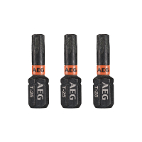 RYOBI AAK25 AEG Rázový šroubovací bit Ballistic 25mm TX25 – 3ks 4932479175