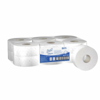 KIMBERLY-CLARK SCOTT Toaletní papír Mini Jumbo, bílá, návin 200m, 500 útž., prům.20cm 12ks 8615