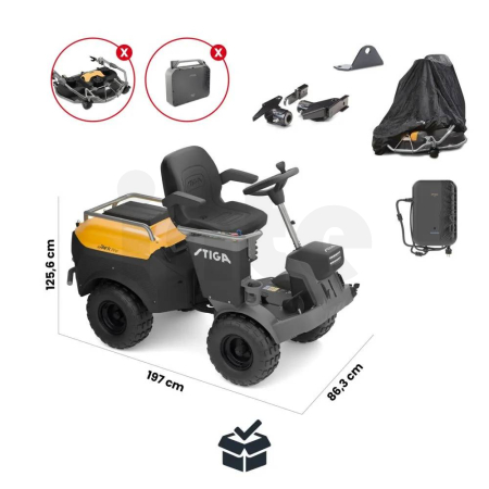 STIGA Akumulátorový zahradní rider ePark Pro 2F6458701/ST1