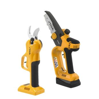 STIGA Sada - Akumulátorové nůžky a pila na prořezávání SP 100e Kit 257122001/ST1