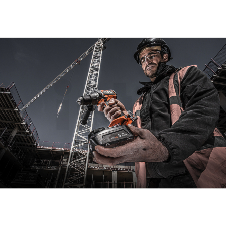 RYOBI BSB 18C3BL 18V Bezuhlíková příklepová vrtačka, 2x 5.0 Ah akumulátor 4935478939