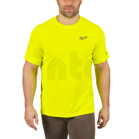 MILWAUKEE Funkční triko s krátkým rukávem, žluté - L 4932493075