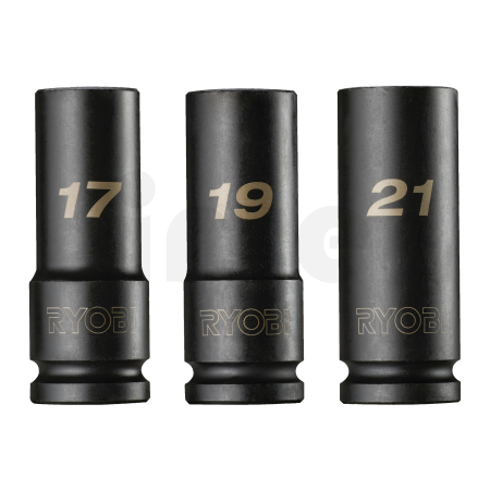RYOBI RHDIS3PC Sada 3 nástrčných hlavic do rázových utahováků 5132006070