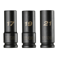 RYOBI RHDIS3PC Sada 3 nástrčných hlavic do rázových utahováků 5132006070