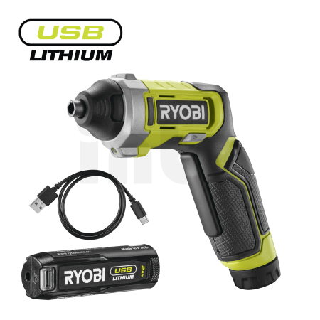 RYOBI RSD4 4V Akumulátorový šroubovák USB Lithium (1x 2,0Ah) 5133006210