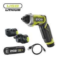 RYOBI RSD4-120TA2 4V Akumulátorový šroubovák se dvěma nástavci USB Lithium (1 x 2,0Ah) 5133006211
