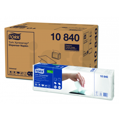 TORK bílý ubrousek do zásobníku Xpressnap® 9 000 ks, N4, 10840
