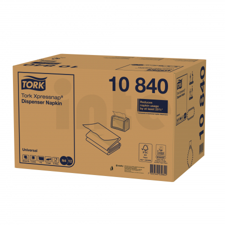 TORK bílý ubrousek do zásobníku Xpressnap® 9 000 ks, N4, 10840
