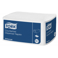 TORK bílý ubrousek do zásobníku Counterfold, N1, 7 200 ks, 10935