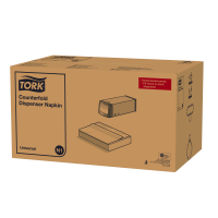 TORK bílý ubrousek do zásobníku Counterfold, N1, 7 200 ks, 10935