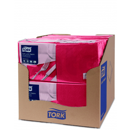TORK jemný bordeaux ubrousek – oběd 1 500 ks 477411