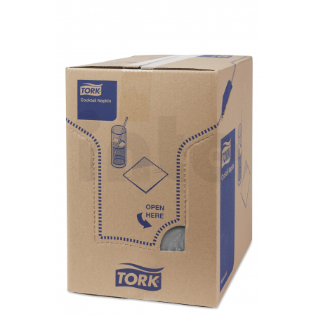 TORK šedý ubrousek – koktejlový 2 400 ks 477832