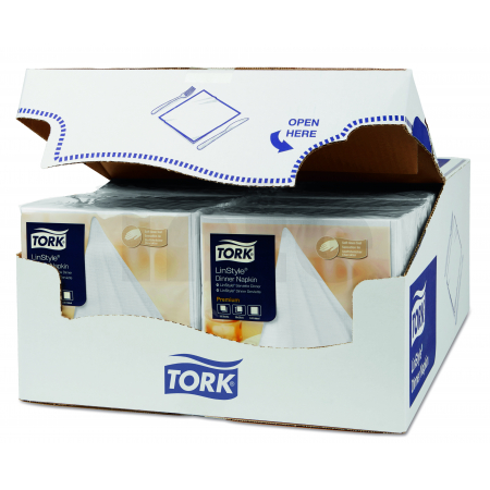 TORK Linstyle® bílý ubrousek – večeře 600 ks 478711