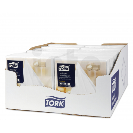 TORK Linstyle® bílý ubrousek – večeře 600 ks 478711