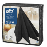 TORK Premium Linstyle® černý ubrousek – večeře 600 ks