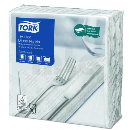 TORK Textured bílý ubrousek – večeře 900 ks