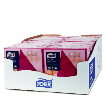 TORK Linstyle® burgundy ubrousek – večeře 600 ks