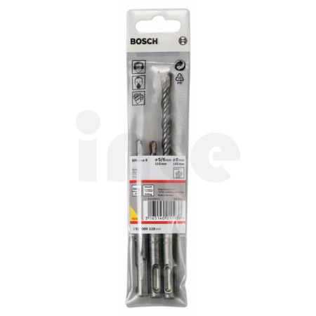 BOSCH 3dílná sada vrtáků do kladiv SDS plus-5, 5/6/8 mm  1617000118