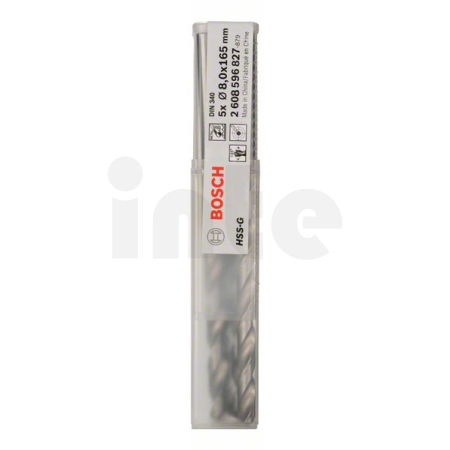 BOSCH Vrták do kovu PRO Metal HSS-G dlouhý, 8 × 109 × 165 mm, 5 ks  2608596827