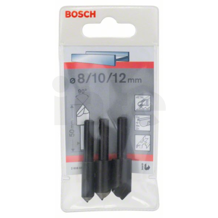 BOSCH Sada záhlubníků 6–8 mm, 3 kusy 2608596667
