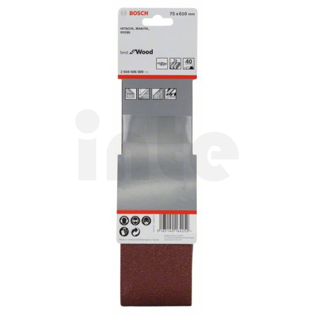 BOSCH 3dílná sada brusných pásů X440 2608606089