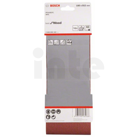 BOSCH 3dílná sada brusných pásů X440 2608606162