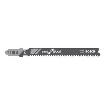 BOSCH Pilový plátek do kmitací pily T 119 B, 3 ks 2608630878