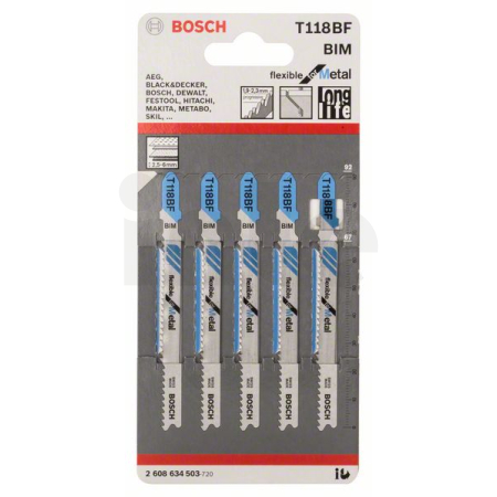 BOSCH Pilový plátek do kmitací pilky T 118 BF 2608634503