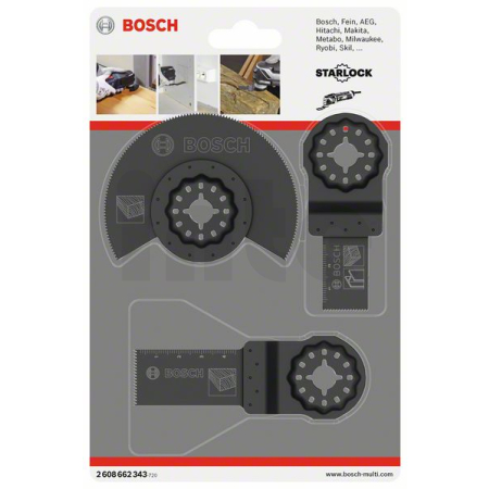 BOSCH Základní souprava pro dřevo, 3 kusy 2608662343