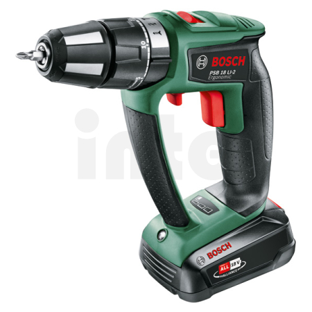 BOSCH Akumulátorová příklepová vrtačka PSB 18 LI-2 Ergonomic 06039B0300