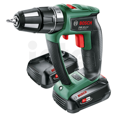 BOSCH Akumulátorový vrtací šroubovák PSB 18 LI-2 Ergonomic 06039B0301