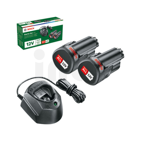 BOSCH Startovací sada Startovací sada 12 V (2× 1,5 Ah & GAL 1210 CV) 1600A01L3E