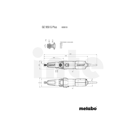 METABO GE 950 G Plus přímá bruska 600618000