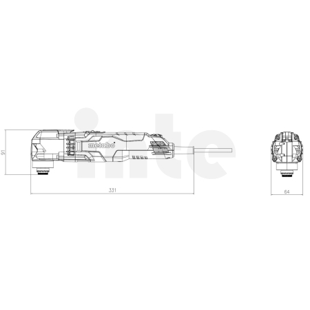 METABO MT 400 Quick Set Univerzální stroj Multitool 601406500