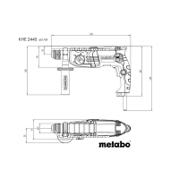 METABO KHE 2445 kombinované kladivo 601709500