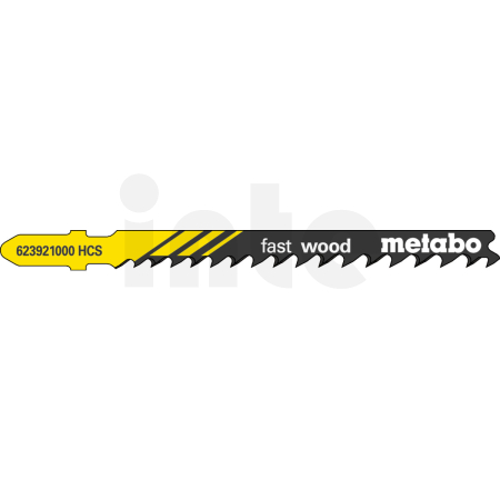 METABO 5 plátků pro přímočaré pily "fast wood" 74/ 4,0-5,2 mm, progresivní, HCS, s ponorným hrotem 623921000