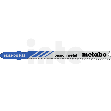 METABO 5 plátků pro přímočaré pily "basic metal" 66/ 1,1-1,5 mm, progresivní, HSS, s ponorným hrotem 623924000