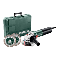 METABO WEQ 1400-125 Set úhlová bruska 600347510