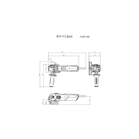 METABO W 9-115 Quick úhlová bruska 600371000