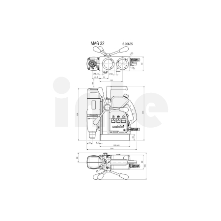 METABO MAG 32 vrtačka s magnetickým upínáním 600635500