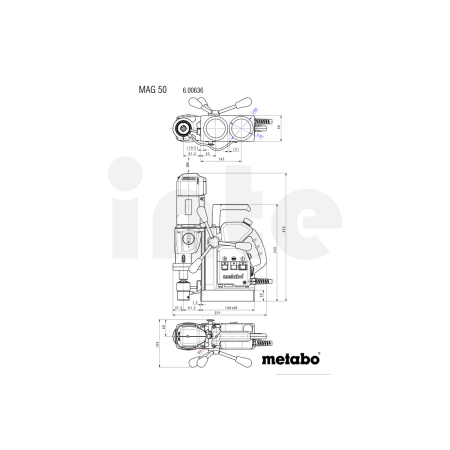 METABO MAG 50 vrtačka s magnetickým upínáním 600636500