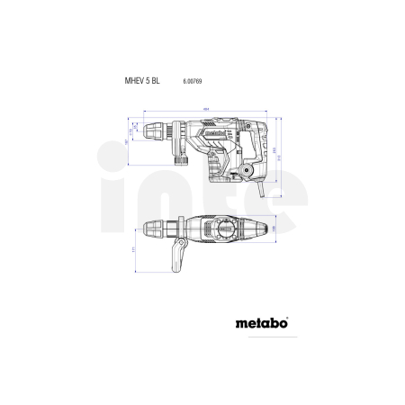 METABO MHEV 5 BL sekací kladivo 600769500