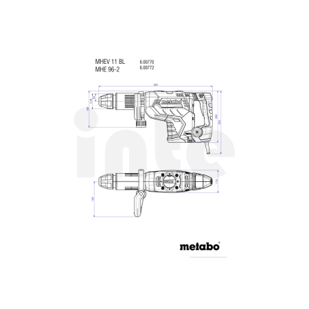 METABO MHEV 11 BL sekací kladivo 600770500