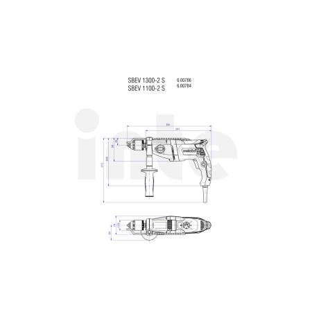 METABO SBEV 1100-2 S příklepová vrtačka 600784500