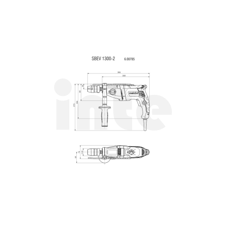 METABO SBEV 1300-2 příklepová vrtačka 600785500